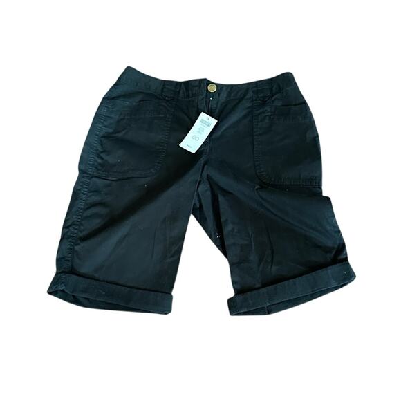 Chico’s The Carley Short Black Bermuda Short 570136590 Size 00 Extra Small NWT - Picture 1 of 15